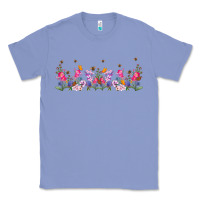 Colony Blue wild flowers Classic Tee - TumblerDesignByShophia