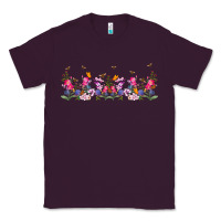 Plum wild flowers Classic Tee - TumblerDesignByShophia