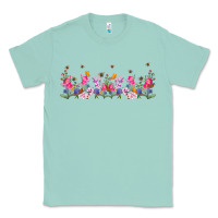 Seafoam wild flowers Classic Tee - TumblerDesignByShophia