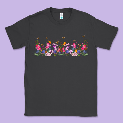 Wild Flowers Classic Tee Designed By Tumblerdesignbyshophia
