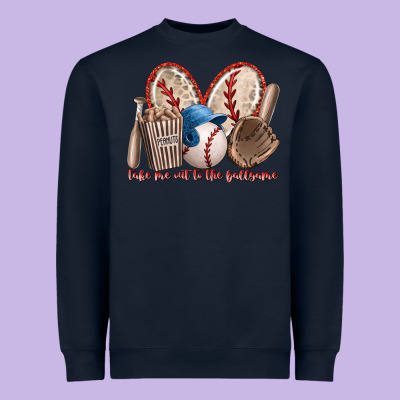 Take Me Out To The Ballgame Heavyweight Sweatshirt Designed By Racoondesign