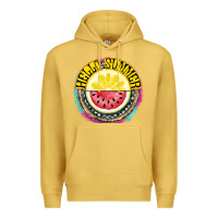 Antique Gold Hello Summer Premium Hoodie - CowhideDigitalArt