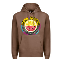 Chestnut Hello Summer Premium Hoodie - CowhideDigitalArt