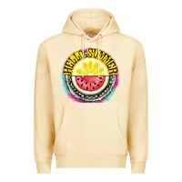 Pina Colada Hello Summer Premium Hoodie - CowhideDigitalArt
