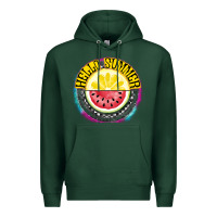 Sports Green Hello Summer Premium Hoodie - CowhideDigitalArt