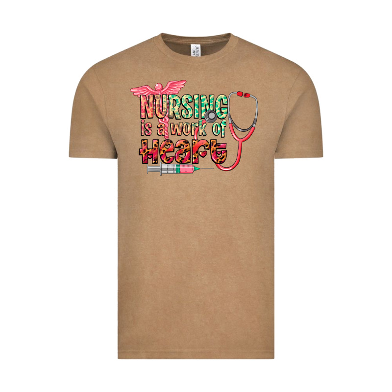 Nursing Is A Work Of Heart Vintage Tee by CowGirlArtShop | Teevron