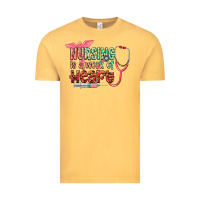 Vintage Mustard Nursing is a work of heart Vintage Tee - CowGirlArtShop