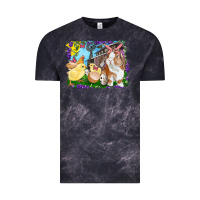 Cloud Black easter farm chicks and bunny Vintage Tee - RanaPortraitStore