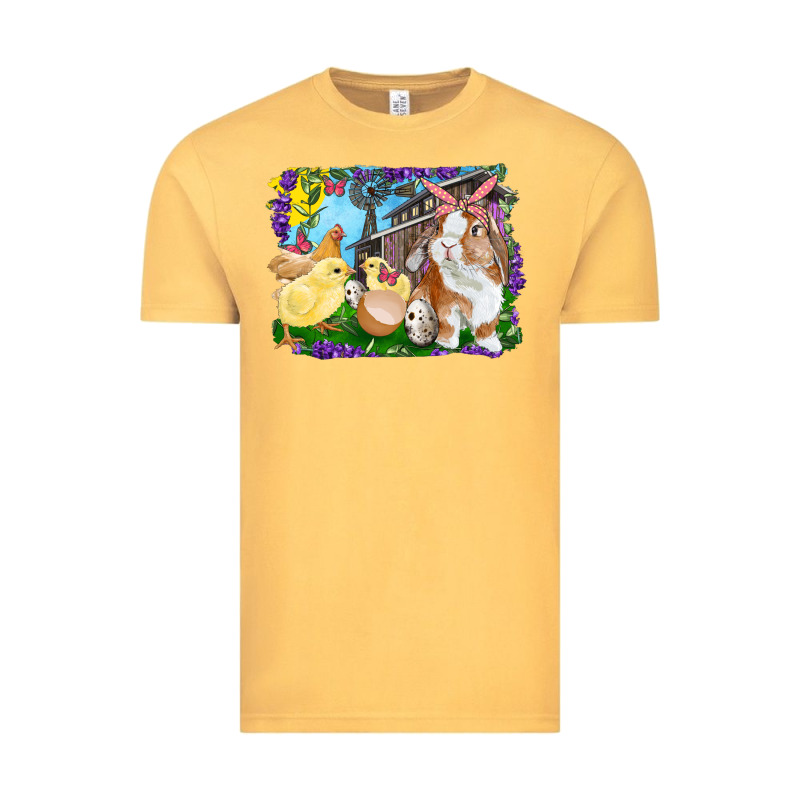 Easter Farm Chicks And Bunny Vintage Tee by RanaPortraitStore | Teevron
