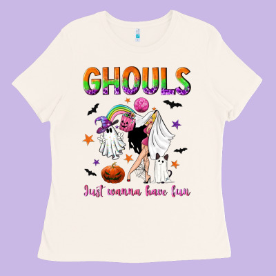 Ghouls Just Wanna Have Fun Ladies Tee Designed By Nancycooperartshop