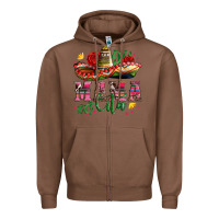 Chestnut mama cita with sombrero hat and roses Zipper Hoodie - Artiststas