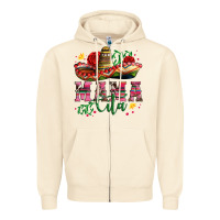 Sandshell mama cita with sombrero hat and roses Zipper Hoodie - Artiststas