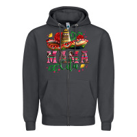 Smoke mama cita with sombrero hat and roses Zipper Hoodie - Artiststas