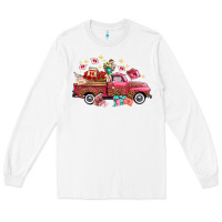 White Western Valentines Day Truck Photography Love Side Long Sleeve Tee - FaDigitalArtStudio