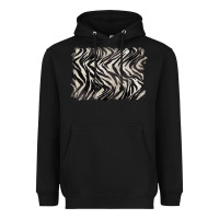 Black zebra pattern background Heavyweight Hoodie - BarkalooDesign