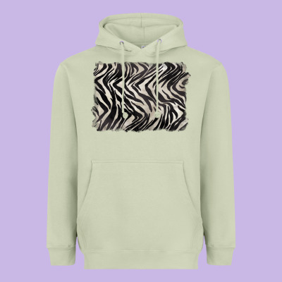 Zebra Pattern Background Heavyweight Hoodie Designed By Barkaloodesign