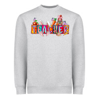 Heather Grey teacher easrter day Heavyweight Sweatshirt - RacoonDesign