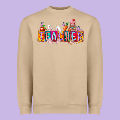 Teacher Easrter Day Heavyweight Sweatshirt Designed By Racoondesign