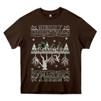 Chocolate Brown Merry Christmas Heavy Core Tee - Bettercallsaul