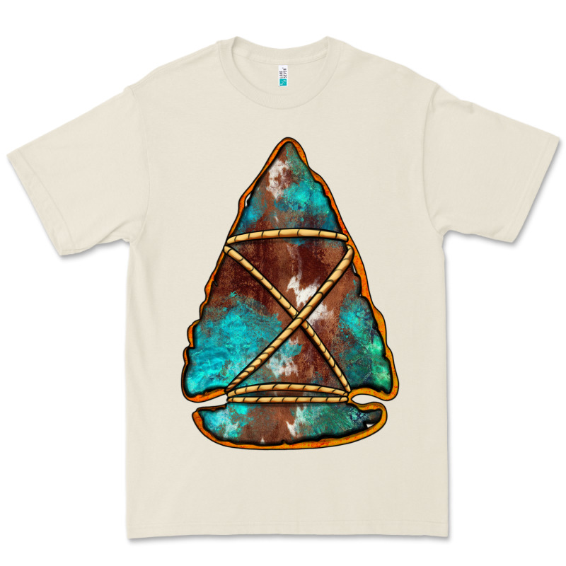 Turquoise Cowhide Arrowhead Premium Tee by Jasminsmagicworld | Teevron