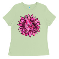 Matcha Breast Cancer Sunflower Ladies Tee - texasbilliewilder