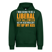 Forest Green i was going to be a liberal for halloween but my head Urban Hoodie - longCreatives