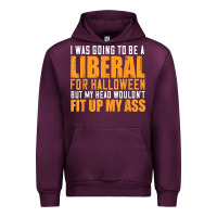 Mauve Wine i was going to be a liberal for halloween but my head Urban Hoodie - longCreatives