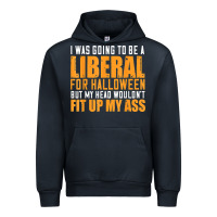 Navy i was going to be a liberal for halloween but my head Urban Hoodie - longCreatives