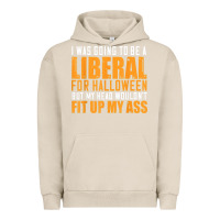 Pigment French Oak i was going to be a liberal for halloween but my head Urban Hoodie - longCreatives