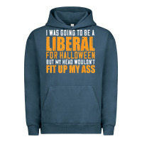 Pigment Midnight Navy i was going to be a liberal for halloween but my head Urban Hoodie - longCreatives