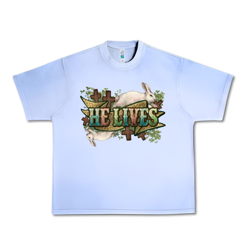 He Lives Easter Day Urban Heavy Tee by HowdyJamesFarm | Teevron