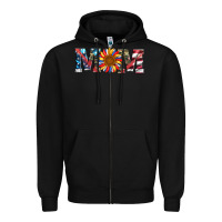 Black mom with sunflower Zipper Hoodie - Artiststas