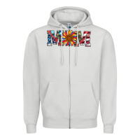 Dove Grey mom with sunflower Zipper Hoodie - Artiststas