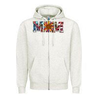 Oatmeal Heather mom with sunflower Zipper Hoodie - Artiststas