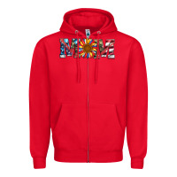 Red mom with sunflower Zipper Hoodie - Artiststas