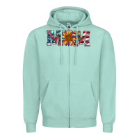 Seafoam mom with sunflower Zipper Hoodie - Artiststas