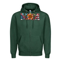 Sports Green mom with sunflower Zipper Hoodie - Artiststas
