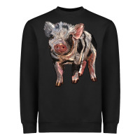 Black Baby Spotted Pig Heavyweight Sweatshirt - LillyAllenDesigns
