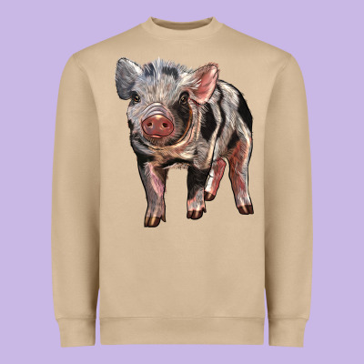 Baby Spotted Pig Heavyweight Sweatshirt Designed By Lillyallendesigns