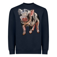 Navy Baby Spotted Pig Heavyweight Sweatshirt - LillyAllenDesigns