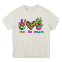 Cream peace love summer Heavy Core Tee - JahusDesignShop