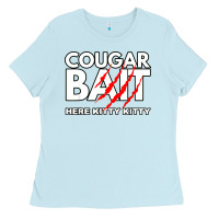 Baby Blue cougar bait funny halloween costume older woman younger man Ladies Tee - longCreatives