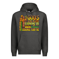 Charcoal Heather Autumn Is God's way Of Showing Us How Beautiful Ch Premium Hoodie - CowhideDigitalArt