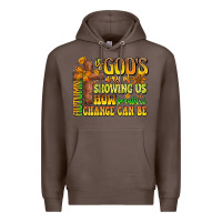 Coffee Autumn Is God's way Of Showing Us How Beautiful Ch Premium Hoodie - CowhideDigitalArt