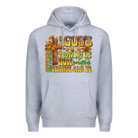 Heather Grey Autumn Is God's way Of Showing Us How Beautiful Ch Premium Hoodie - CowhideDigitalArt