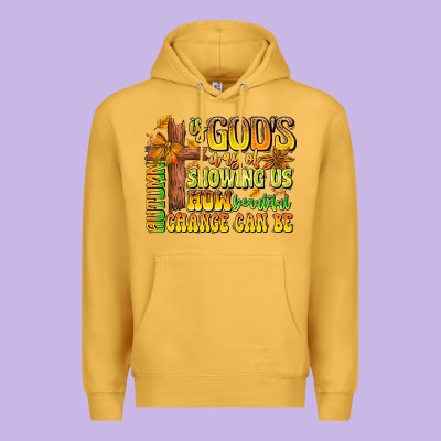 Autumn Is God's Way Of Showing Us How Beautiful Ch Premium Hoodie Designed By Cowhidedigitalart