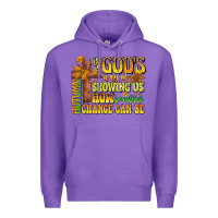 Purple Autumn Is God's way Of Showing Us How Beautiful Ch Premium Hoodie - CowhideDigitalArt