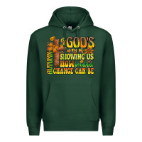 Sports Green Autumn Is God's way Of Showing Us How Beautiful Ch Premium Hoodie - CowhideDigitalArt