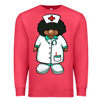 Cardinal african nurse gnome afro hair Premium Sweatshirt - BarkalooDesign