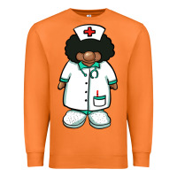 Carrot african nurse gnome afro hair Premium Sweatshirt - BarkalooDesign